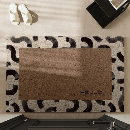 SHAPEMAT – Tapis en flanelle géométrique élégant, design doux antidérapant pour la décoration intérieure