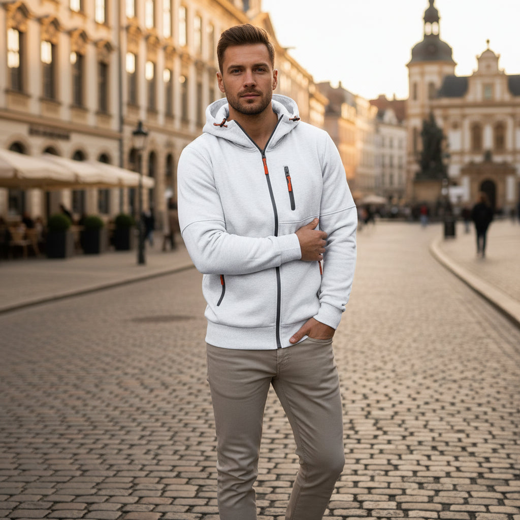 Südliches Atelier - Kapuzenpullover mit Fleecefutter und praktischen Taschen 13