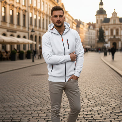 Südliches Atelier - Kapuzenpullover mit Fleecefutter und praktischen Taschen 13