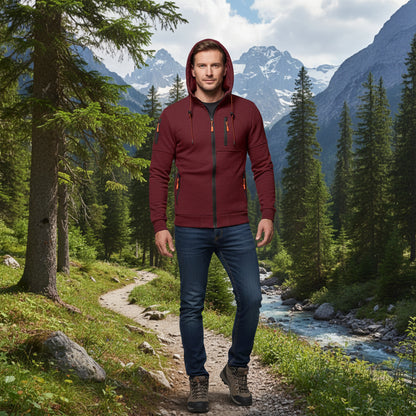 Südliches Atelier - Kapuzenpullover mit Fleecefutter und praktischen Taschen 5