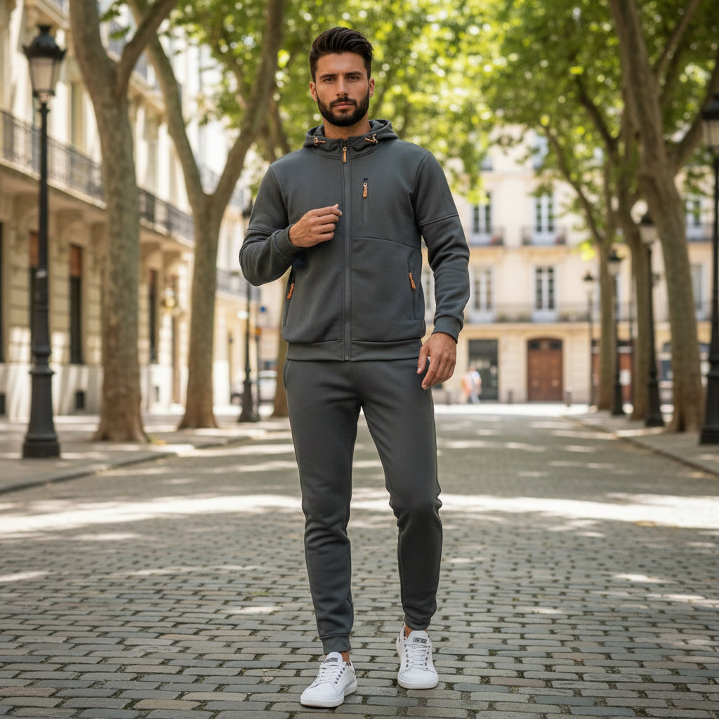 Südliches Atelier - Kapuzenpullover mit Fleecefutter und praktischen Taschen 7