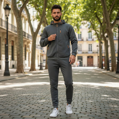 Südliches Atelier - Kapuzenpullover mit Fleecefutter und praktischen Taschen 7