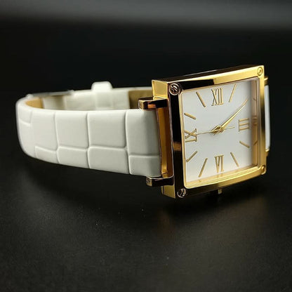 TERRATIME – Quadratische Uhr mit Bambusmuster und dünnem Profil 1