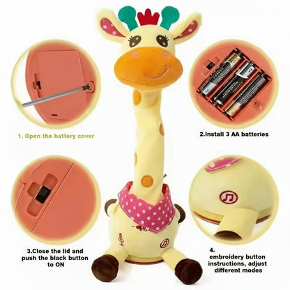 JIRAGROOVY – Talking & Dancing Music Giraffe Plush for Children
