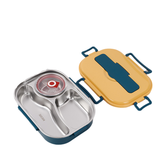 MEALMATE – Stainless Steel Lunchbox with Compartments for Fresh & Flavorful Meals