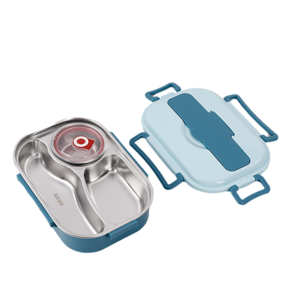 MEALMATE – Stainless Steel Lunchbox with Compartments for Fresh & Flavorful Meals