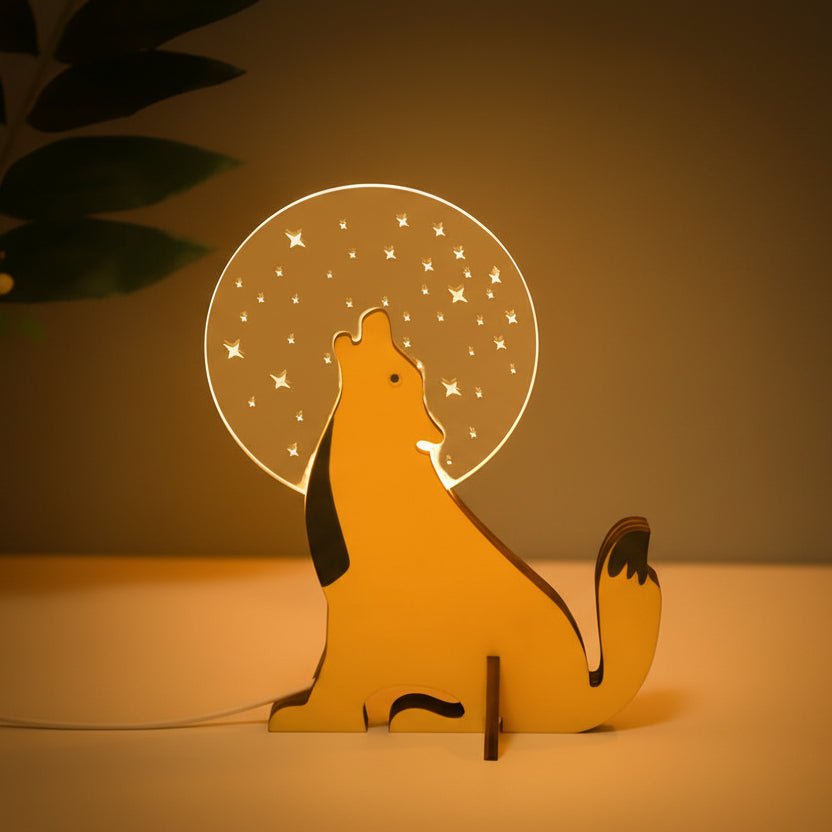 TIMBERTOY – LED-Tierlampe für Kinder mit robustem Holzdesign 2