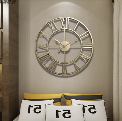 TIMEMESH – Elegante Skelett-Wanduhr aus Schmiedeeisen in Gold oder Bronze 3