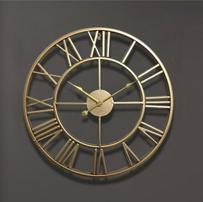 TIMEMESH – Elegante Skelett-Wanduhr aus Schmiedeeisen in Gold oder Bronze 4