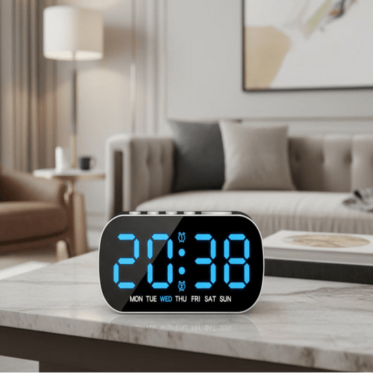 TIMESYNC SMART – Digitaler LED-Wecker mit Doppelalarm und Temperaturanzeige 0