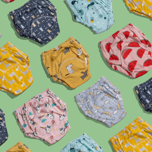 TINYBLOOM – Weiche Baumwollwindeln für das Töpfchentraining mit auslaufsicherem Einsatz 2