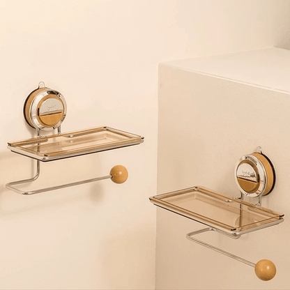 TISSUE TUG – Starker Halt, bohrfreier Halter für große Toilettenpapierrollen 7