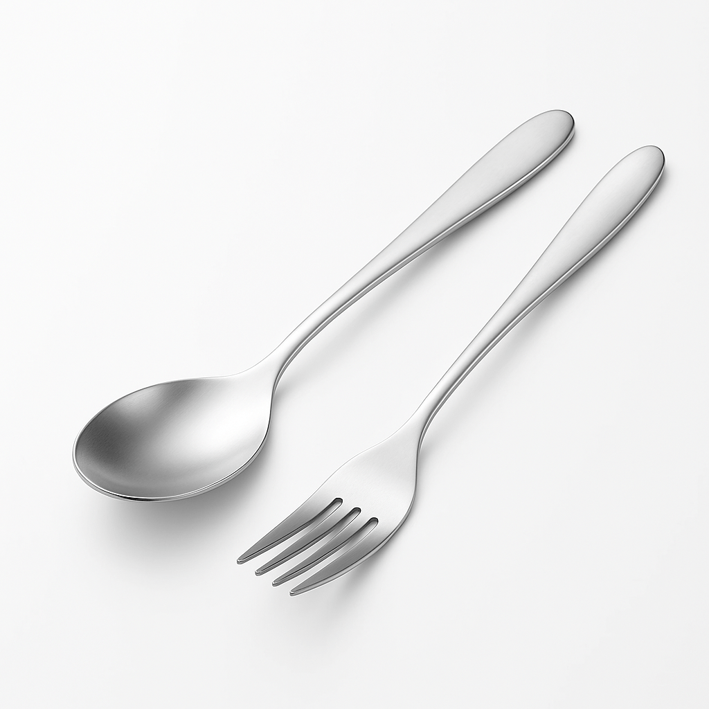 TITANCUTLERY – Ultraleichtes Campingbesteck-Set aus Titan (Löffel & Gabel) 5