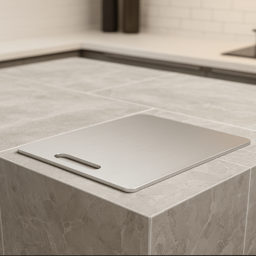 TITANSLAB – Schneidebrett aus Titan-Edelstahl mit doppelseitiger Oberfläche 3