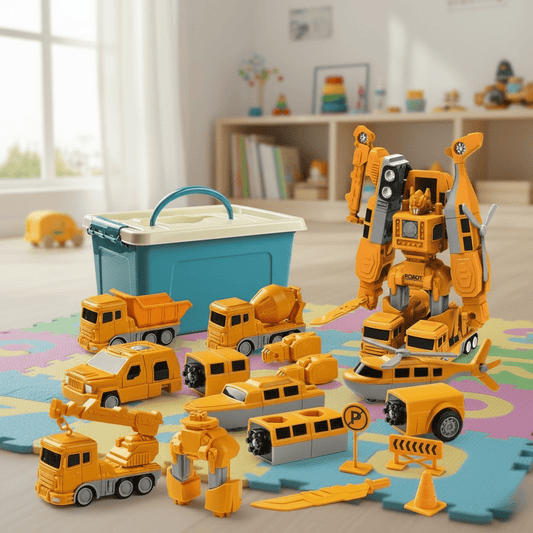 TRANSFORMAKID – Magnetisches Auto-Bauset mit Formwandlungsfunktion 0
