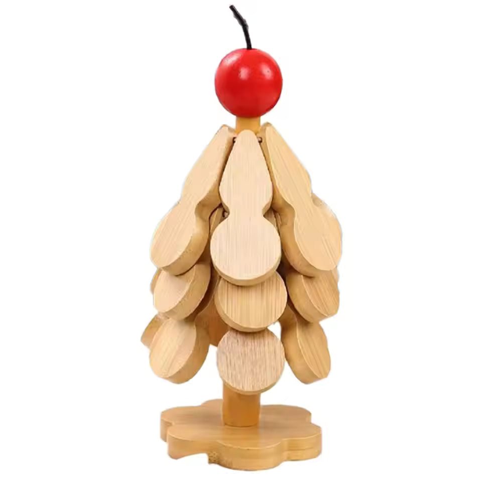 TREEFOLD – Faltbare Weihnachtsbaum-Untersetzer für hitzebeständigen Tischschutz 2