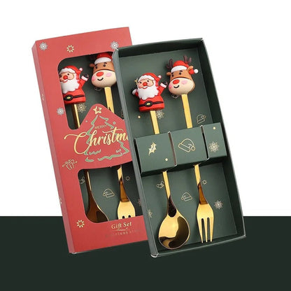 TREESPOON – Niedliches Edelstahl-Weihnachtsbaum-Kaffee- und Dessertlöffel-Set 11