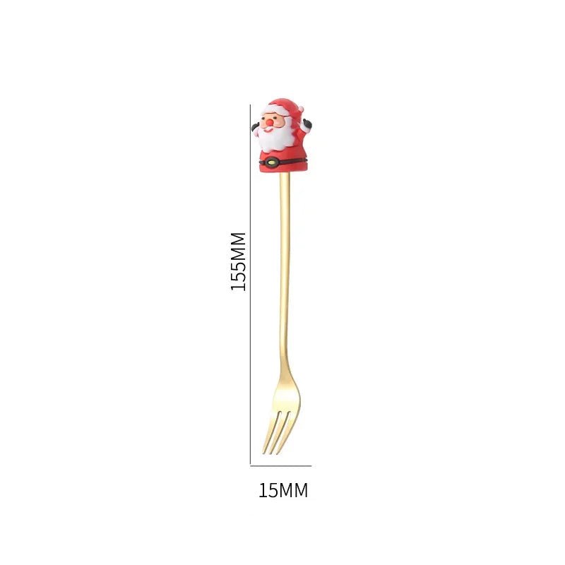 TREESPOON – Niedliches Edelstahl-Weihnachtsbaum-Kaffee- und Dessertlöffel-Set 20