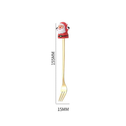 TREESPOON – Niedliches Edelstahl-Weihnachtsbaum-Kaffee- und Dessertlöffel-Set 20