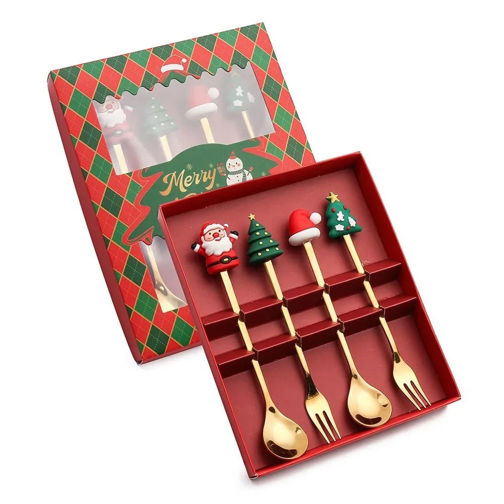 TREESPOON – Niedliches Edelstahl-Weihnachtsbaum-Kaffee- und Dessertlöffel-Set 27