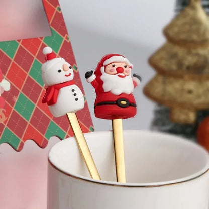 TREESPOON – Niedliches Edelstahl-Weihnachtsbaum-Kaffee- und Dessertlöffel-Set 3