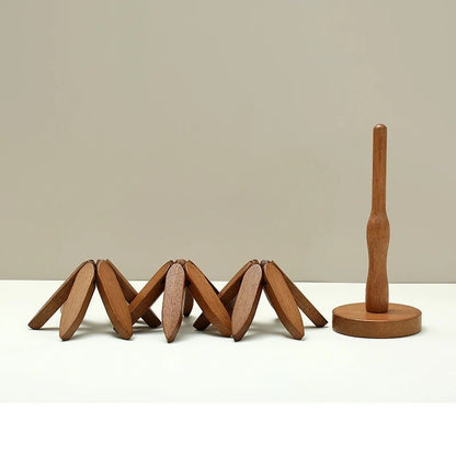 TREESTAND – 4-teiliges Set Untersetzer und Tischsets aus Bambusholz, hitzebeständig 2