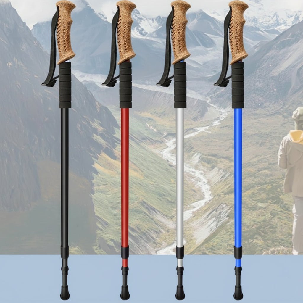 TREKAIR – Ultraleichte, verstellbare Trekkingstöcke aus Aluminiumlegierung für lange Wanderungen 5