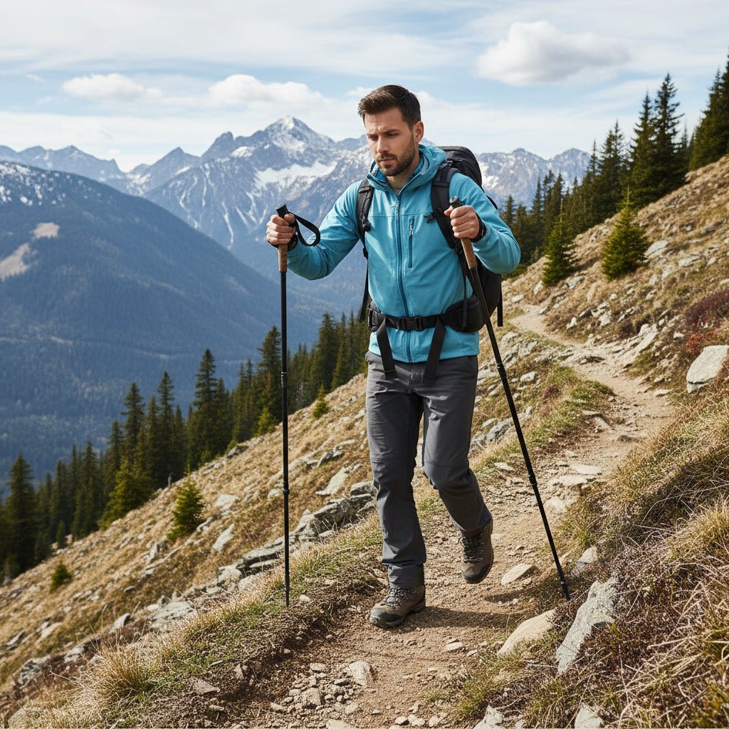 TREKCORE – leichte, teleskopierbare Trekkingstöcke mit Korkgriff 2
