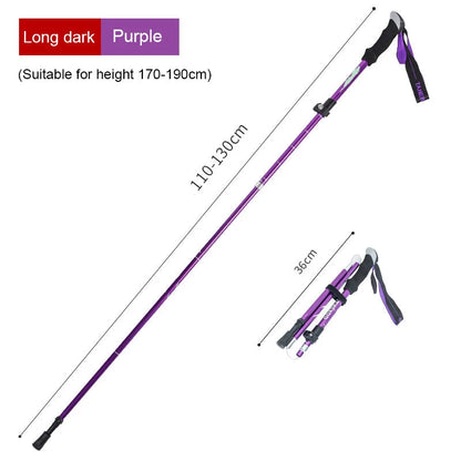 TrekLite - Ultralight 5-piece telescopic trekking poles for mountain and hiking tours