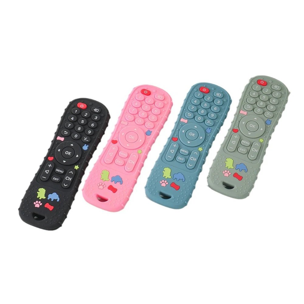 TVNIBBLE – Silikon-Beißring in Form einer TV-Fernbedienung, BPA-frei, weiches sensorisches Spielzeug 7