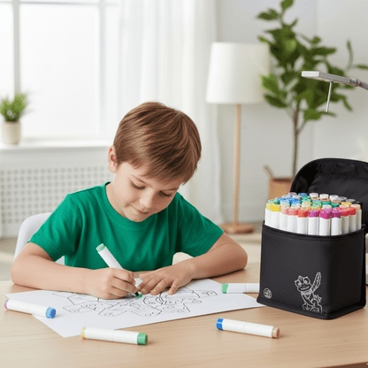 TWINBRUSH – Marker-Set mit zwei Spitzen und 48 satten Alkohol-Tinten zum Skizzieren, Mischen und Schattieren 1