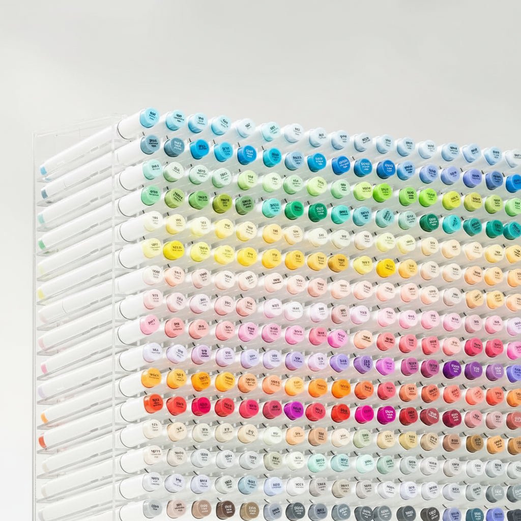 TWINBRUSH – Marker-Set mit zwei Spitzen und 48 satten Alkohol-Tinten zum Skizzieren, Mischen und Schattieren 5