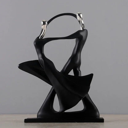 Tanzendes Paar Harzfigur - Elegante Wohnkultur Deko für stilvolle Räume 1