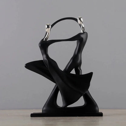 Tanzendes Paar Harzfigur - Elegante Wohnkultur Deko für stilvolle Räume 5