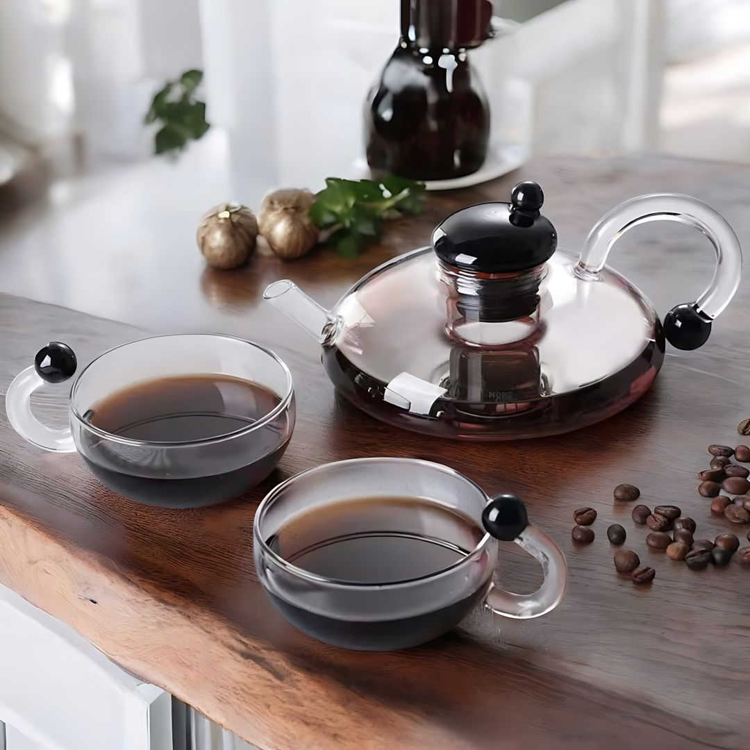 SERENO - Modern teapot set with integrated filter system