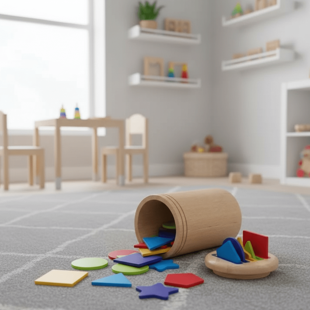 TinyGenius - Holzspielzeug Sortierspielzeug für frühe Kompetenzentwicklung 0