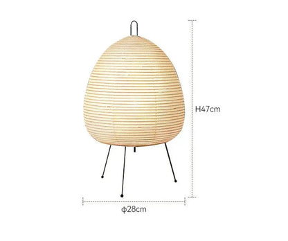 LumiRice – Elegant table lamp made of rice paper in Japanese design