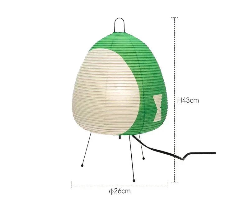 LumiRice – Elegant table lamp made of rice paper in Japanese design
