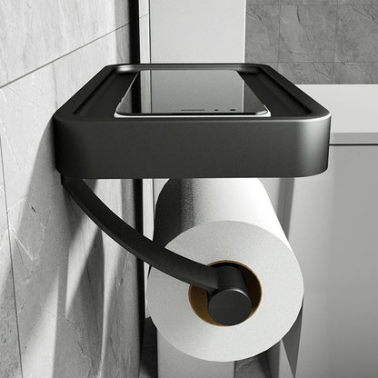 Toilettenpapierhalter Ohne Bohren - Edler Edelstahl WC Papierhalter mit Regal 3