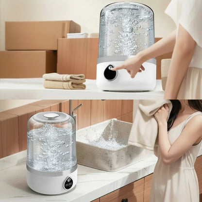 Tragbare 1,5 l Waschmaschine mit USB-Ladefunktion - Platzsparende Lösung für Kleine Räume 0