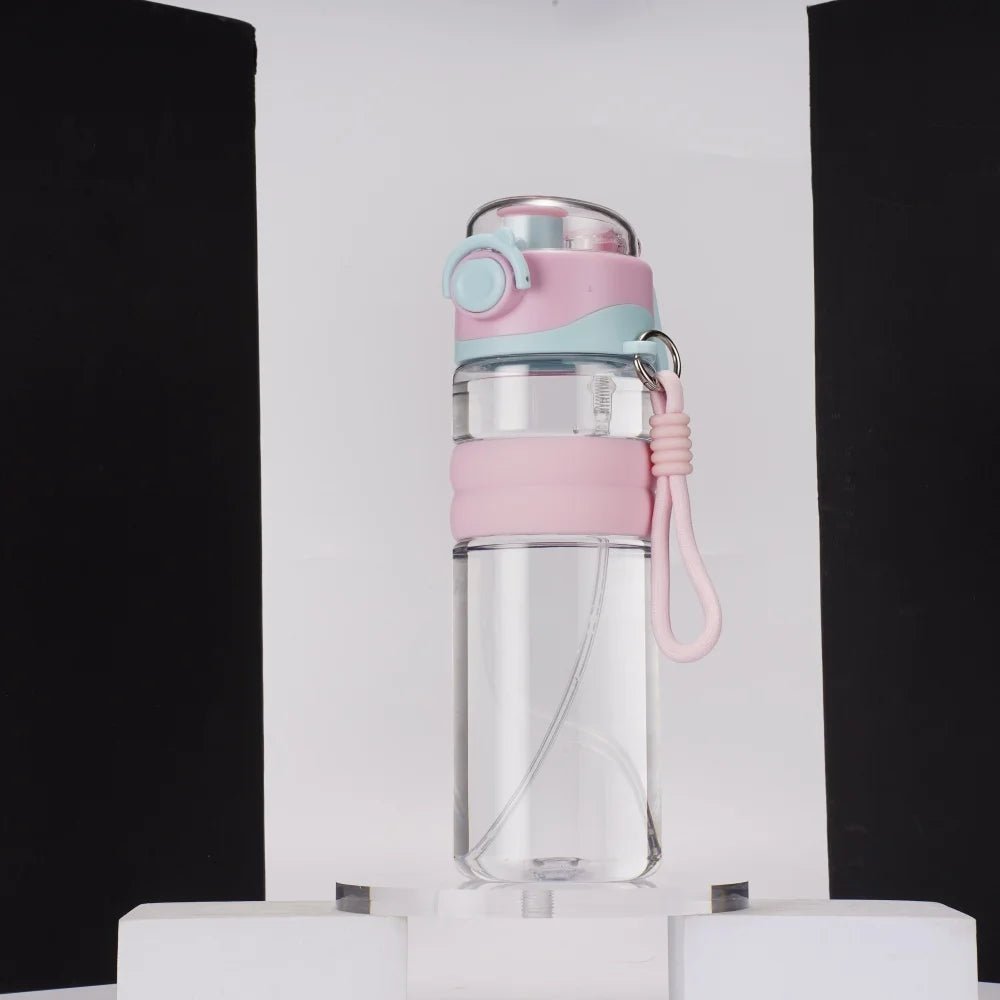 Tragbare 800 ml Auslaufsichere Sprühwasserflasche für Sport und Outdoor 7