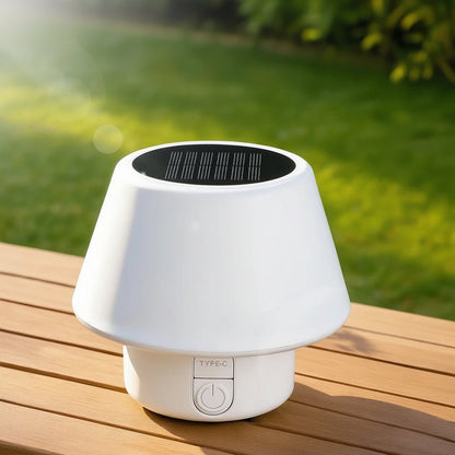 Tragbare Solar Tischlampe Outdoor mit 4 Modi & IP64 Schutz - Tischleuchte Solar für Garten und Camping 3