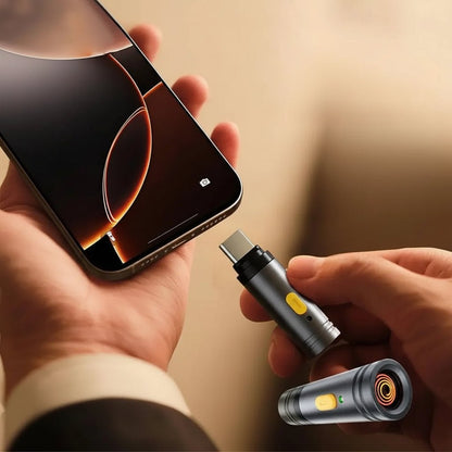 Tragbarer Mini-Zigarettenanzünder Typ C – Winddicht, Batteriefrei, Kompakt 3
