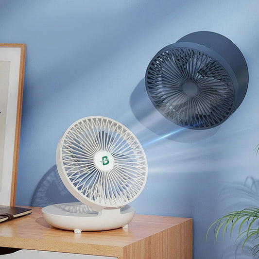 Tragbarer Mini Ventilator USB mit 3 Geschwindigkeitsstufen - Faltbar und Kompakt 0