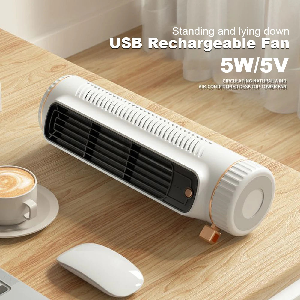 Tragbarer Turmventilator Mit 360-Grad-Kühlung – Leise Flügelloser Säulenventilator 0