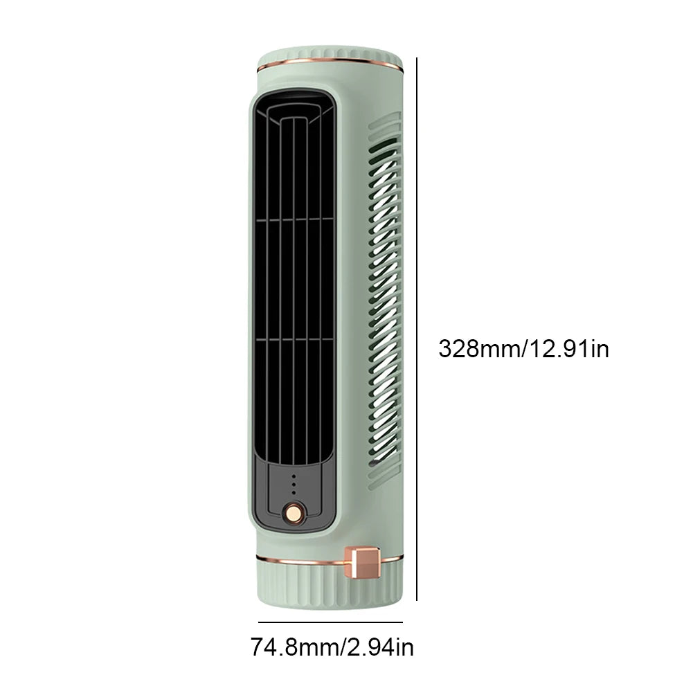 Tragbarer Turmventilator Mit 360-Grad-Kühlung – Leise Flügelloser Säulenventilator 5
