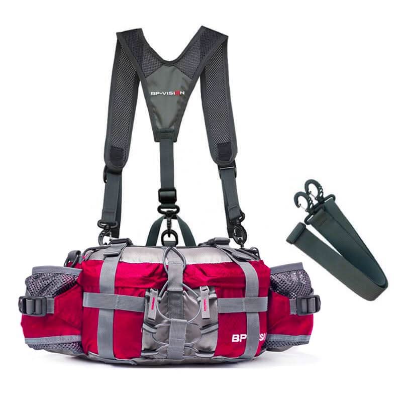 ROVENTA – Waterdichte hiking-heuptas met duurzaam nylon en handsfree outdoor-opslag
