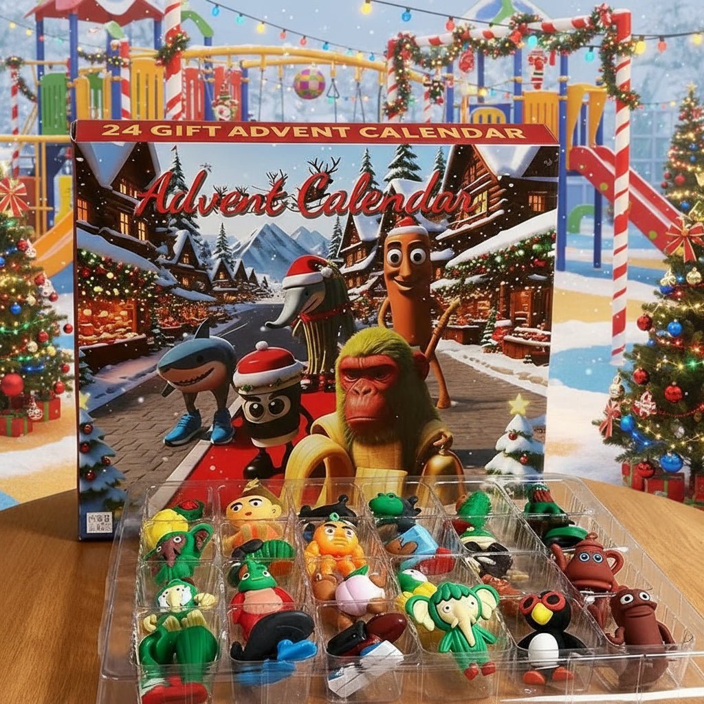 ÜBERRASCHUNG – Kreativer Adventskalender für Kinder mit lustigen Figuren für den Countdown bis Weihnachten 3