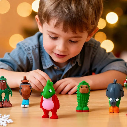 ÜBERRASCHUNG – Kreativer Adventskalender für Kinder mit lustigen Figuren für den Countdown bis Weihnachten 5