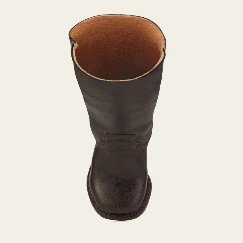 URBANOIR – Zeitlose Damenstiefel aus schwarzem Leder mit klassischem Blockabsatz 8